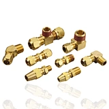 DOT Certified Brass Compression Hose Fittings for Air Brake Systems, Suitable for SAE J844 Nylon Tubes